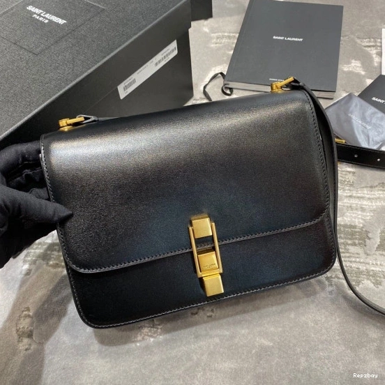Repzbay REP YSL LEATHER SATCHEL IN CARRE SMOOTH LOULOU 0814
